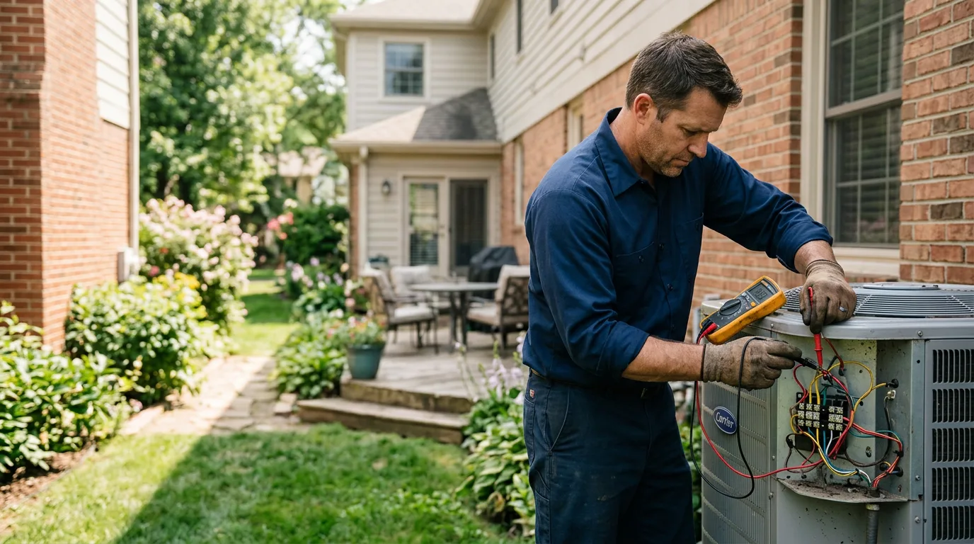 HVAC technician working near Keyport, WA